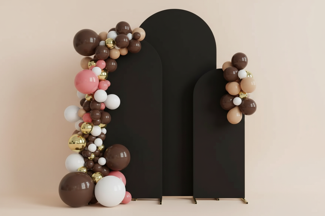 THE ARCH DRAPE - Black No White Edges