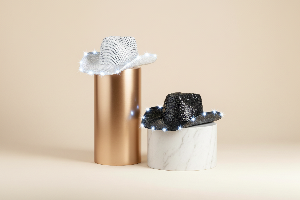 THE GIDDY-UP HAT - White & Black